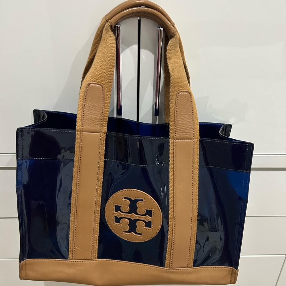 Tory Burch tote (leather and plastic)